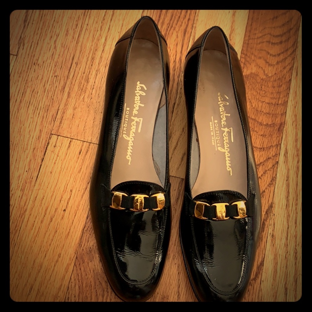 Salvatore Ferragamo Patent Leather Loafers